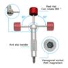 Aluminum Red Hat Reinforced Screwdriver Handle Turned Manual Drilling Automotive and Home Appliance Repair Tool