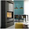 Steel fireplace KRATKI NADIA 12 kW Ø 200 self closing door