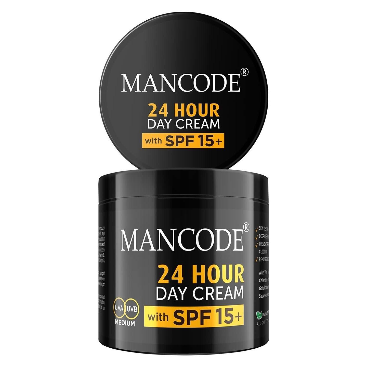 

Mancode 24 Hours Day Cream With SPF 15+ For Men 100 gm Z329