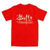 Kreativ Buffy The Vampires Slayer T-skjorte for menn O-hals Ren bomulls-t-skjorte TV-serie Kortermet T-skjorter 4XL 5XL Topper