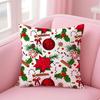 Celebrate Art Christmas Day Print Cushion Cover Pillow Case Soft Skin Friendly Fabric  Concealed Zipper