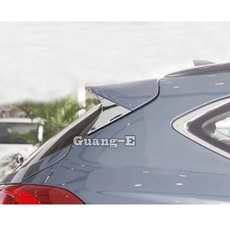For Hyundai Tucson 2015 2016 2017 2018 Car Body Styling Cover Tail Rear Spoiler Side Triangle Molding Window Bezel Trim 2PCs