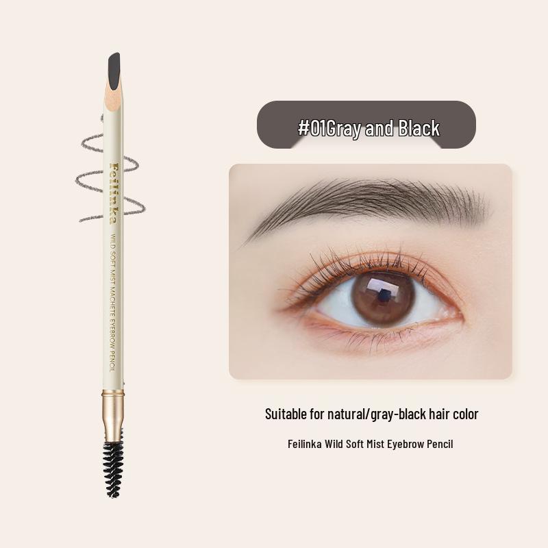 

Feilin Ka Dual-Ended Waterproof Sweatproof Eyebrow Pencil, Smudge-Proof, Long-Lasting, Non-Fading, Beginner-Friendly.