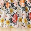 Spring And  Baby Long Sleeve Printed Splicing Dress Princess Dress
