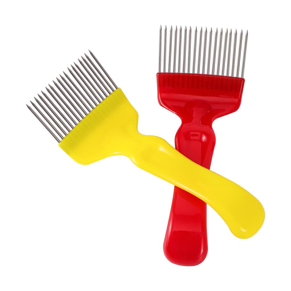 Beekeeping Tools 18 Pin Bee honey Forks Straight Needles Uncapping Forks handle Stainless Steel Honey Sparse Rake Shovel Comb 1P