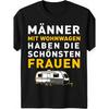 Men's Short Sleeve T-Shirt with German RV Camper Graphic, Crew Neck, Relaxed Fit, Soft Cotton Feel, Outdoor Travel Use