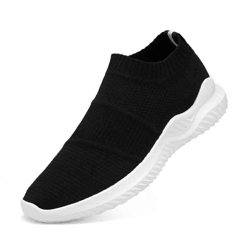 Men S Sneakers Black Mesh Shoes Men Casual Shoes Comfortable Running Sneakers Lace-Up Sports Fitness Shoes 44 Zapatillas Hombre 44