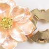 Button Cuff Pearly Luster Gardenia Flower Shape Easy Installation Button Cover Decorative Shirt