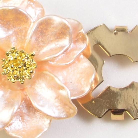 Button Cuff Pearly Luster Gardenia Flower Shape Easy Installation Button Cover Decorative Shirt