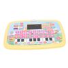 Tablette d'apprentissage pour enfants Écran LED Éducatif Alphabet Chiffres Lecture d'histoires Tablette d'apprentissage Jouet Jaune