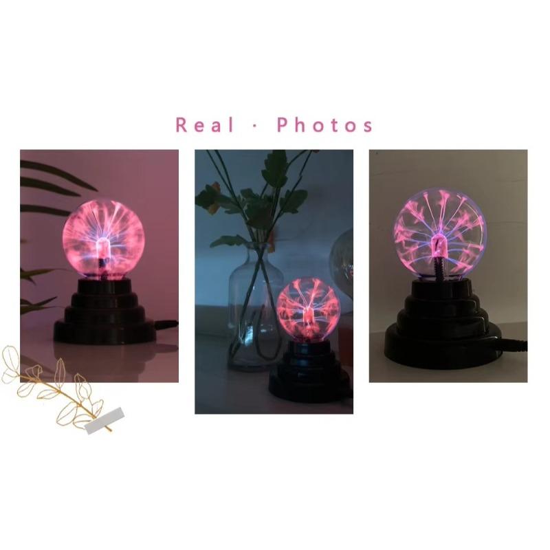 3 inch Novelty Magic Plasma Touch Sensitive Lamp Child Holiday Gift Indoor Desktop Decoration Glass Ball Night Lights