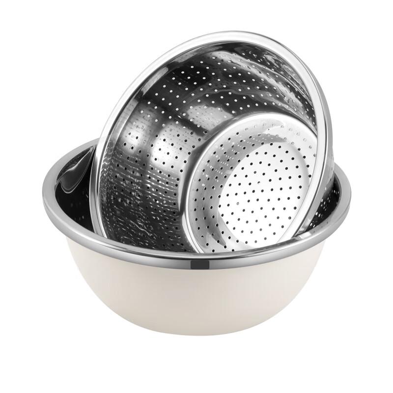 Boshide Stainless Steel 2-Piece Storage Basin Set