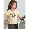 European and American Children's Clothing 2026 Summer New Products Girls' Pure Cotton Short-Sleeved T-Shirts Kidsren's Cartoon Bear Print Baby Clothes