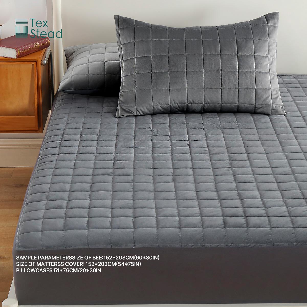 

Комплект простыней из 3 предметов серого цвета, очень мягкий бархатный плюш, полностью микрофлисовый, простыни класса люкс из микроплюша без катышков, подходит для осени и зимы 39x75in серый