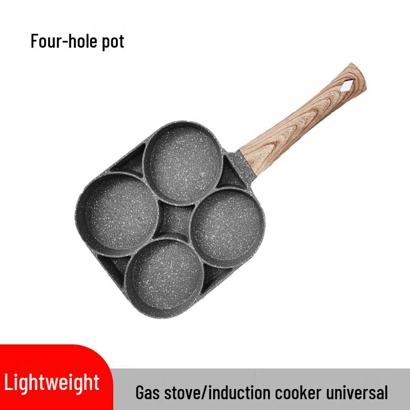 Non-Stick 4-Hole Breakfast Frying Pan