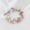 Fashionable Star Alloy Bracelet For Women Stylish Layered Design Friendship Beaded