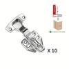 2/10 PCS Stainless Steel Hydraulic Soft Close Hinges Cabinet Door Dampers for Easy Installation On Kitchen & Furniture Cupboards