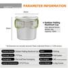 Portable Folding 150ml Aluminum Cup Lightweight Collapsible Drinking Mug for Outdoor Camping Hiking Travel Picnic
