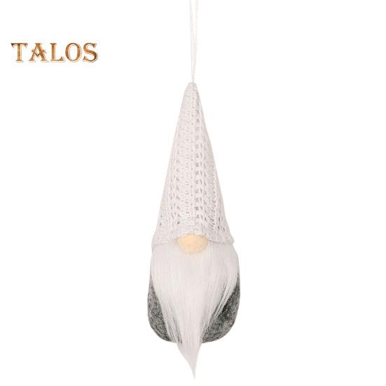 Christmas Hanging Gnome Decorations Plush Gnome Ornaments Handmade Faceless Dwarf Figurine for Tree Wall Fireplace Window Decor