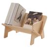 Wood Tilted Bookcase V Shaped Triangular Support Fine Polishing Tabletop Book  for Office Dormi