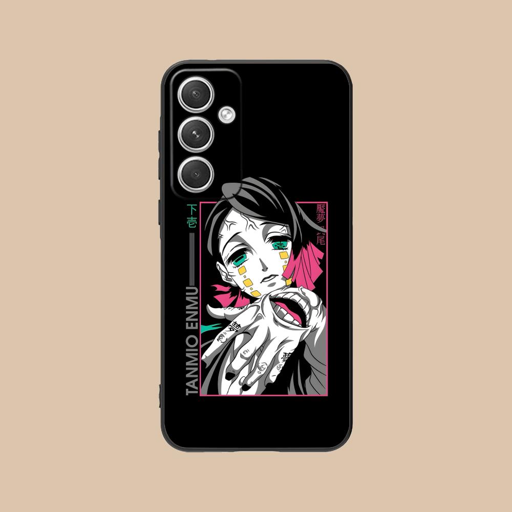 Demon Slayer Enmu Tamio Phone Case for Samsung Galaxy S25 S24 S23 S22 S21 S20 Note20 Plus FE Ultra Colour Printing Cover Pretty
