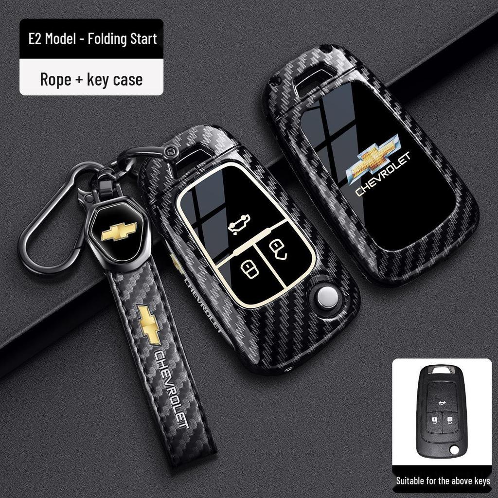 Chevrolet Schlüsselabdeckung für Cruze, Cavalier, Malibu XL, Equinox, Trax (Kohlefaser)