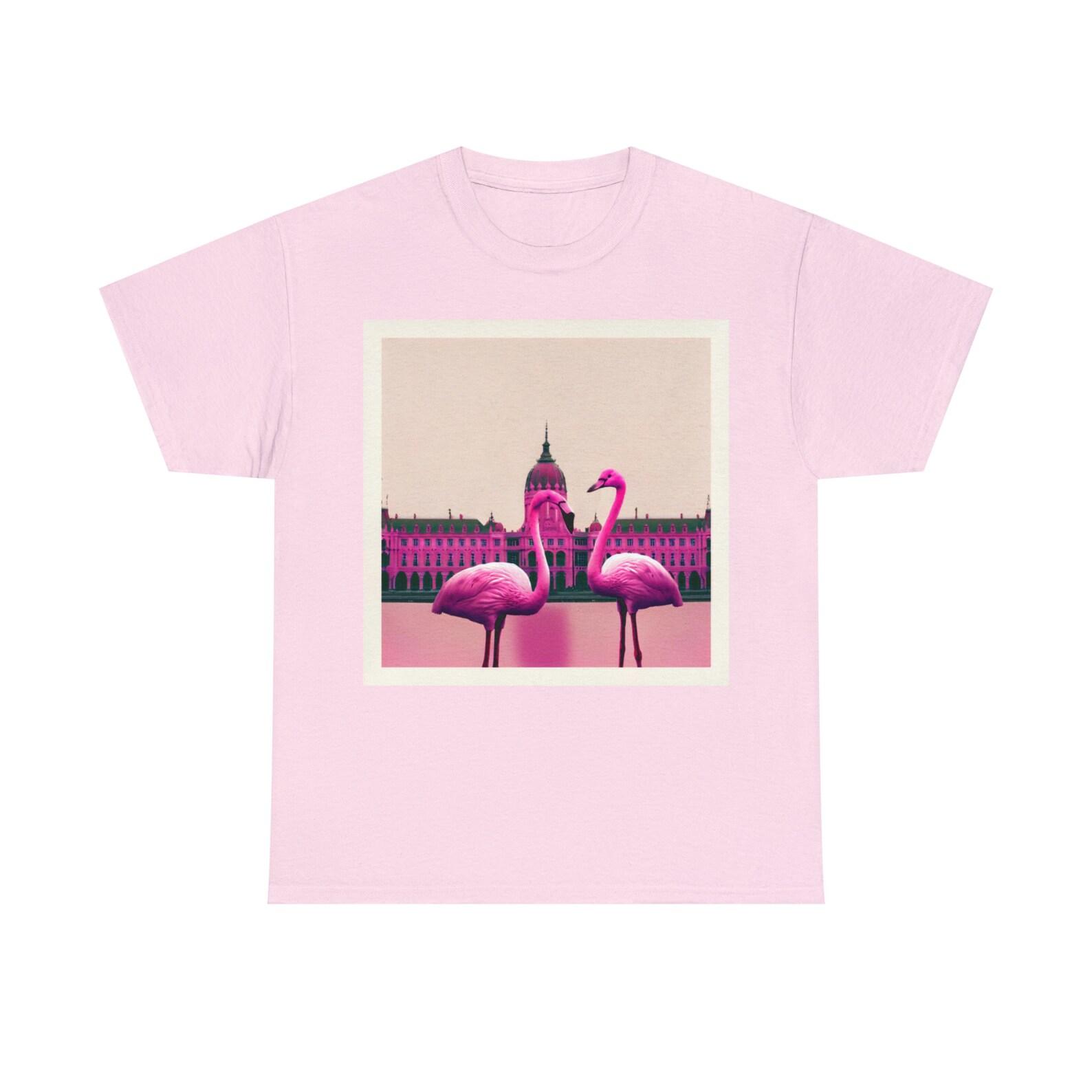 Flamingo Postage Stamp Travel Tee 100