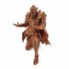 3D Printed Kneeling Knight Pen Holder Dark Fantasy Medieval Warrior Statue Desktop Organizer Plastic Stand Home Office Decor