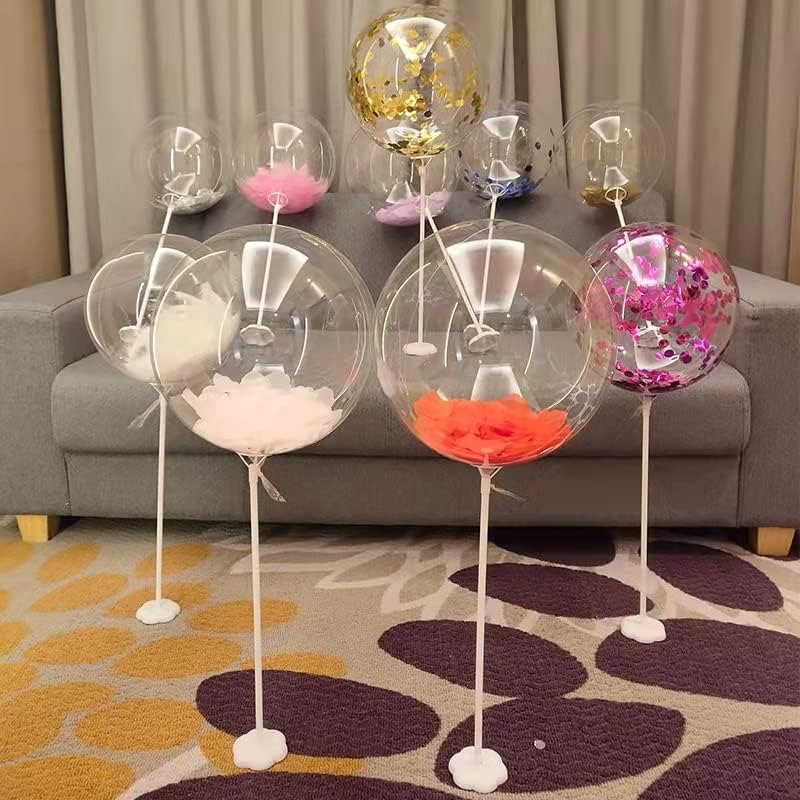 10/20pcs 10-36inch Clear Bobo Helium Air Balloons for Stuffing DIY Bubble Balloon for Wedding Birthday Graduation Party Decor