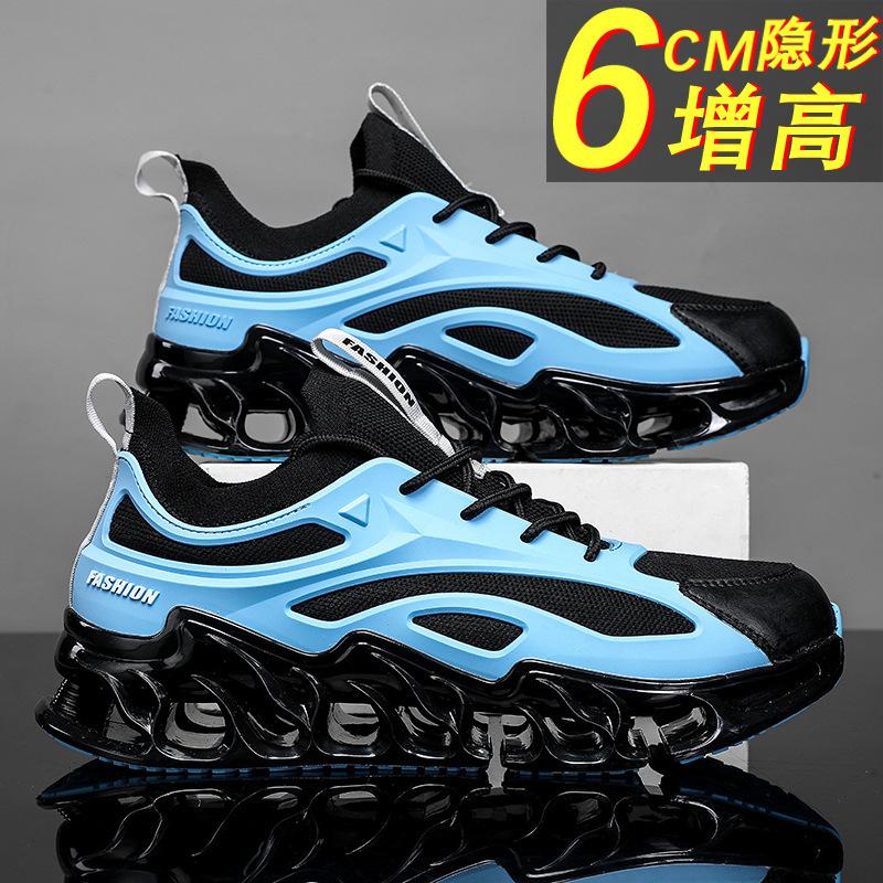 2025 blade men's shoes autumn 2025 new sports leisure running men's black large size heightening dad trendy shoes