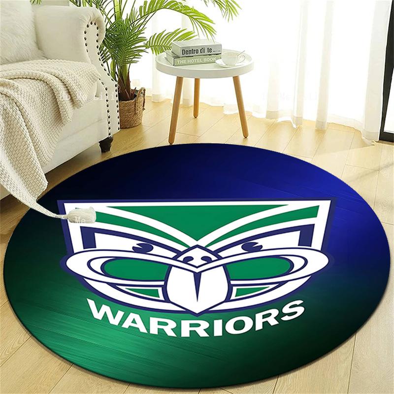 1 Stück Fußballmannschaft (10) Design Bedruckter Bereich Runder Teppich für Schlafzimmer Wohnzimmer Heimdekoration Teppiche Matte Rutschfeste Matte Teppich für das Bett