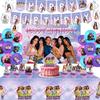 K&Katseye Birthday Party Supplies For Kpop Decor Girl Fans Plate Cup Napkin Topper Balloon Party Decoration Baby Shower Gift