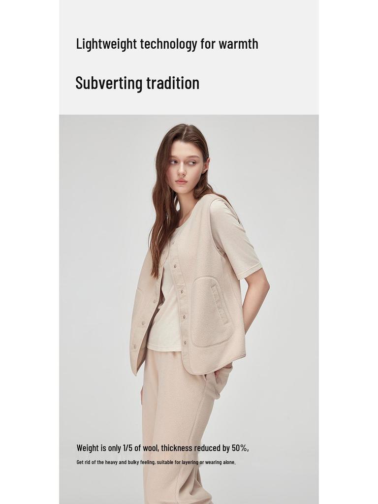 Autumn/Winter Fleece Windproof Vest: Warm Outdoor Windbreaker Cardigan