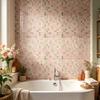 2Pcs Mosaic Wall Tile Stickers, 3D Self Adhesive Tile Stickers, Retro Waterproof And Oil-Proof Wall Decals, Peel And Stick Backsplash Decals