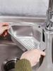 Stainless Steel Drain Basket Kitchen Sink Rack Wash Basin Sink Filter Triangular/square Fruit Vegetable Drainer Storage Rack