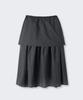 Musinsa Standard Woman Women'S Sheer Nylon Pleated Long Skirt [Gray]