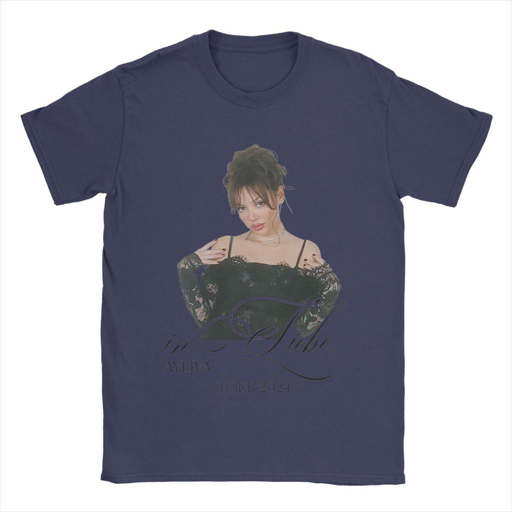 Men's Ayliva Liebe Tour 2024 T Shirt Cotton Tops Amazing Short Sleeve Round Collar Tees Unique T-Shirts