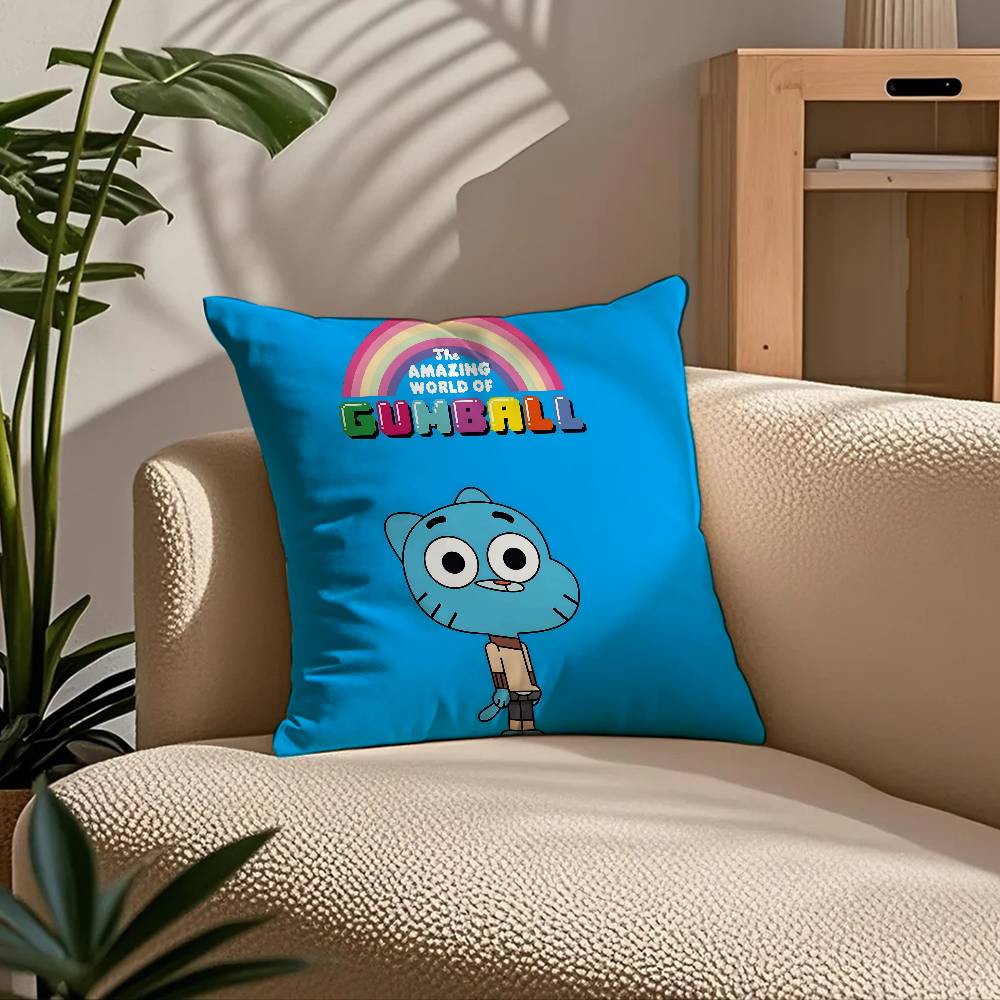 כיסוי כרית מצויר גאמבול עולם מדהים נוחות ספה מיטה משי אלגנטי רוכסן נסתר כיסוי כרית דקורטיבי מותאם אישית