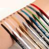 Wasserfester Eyeliner Gelstift Rotbraun Weiß Ultraschmal Weich Leicht zu tragen Hochpigmentiert Lipliner Professionell Langanhaltendes Augen-Make-up