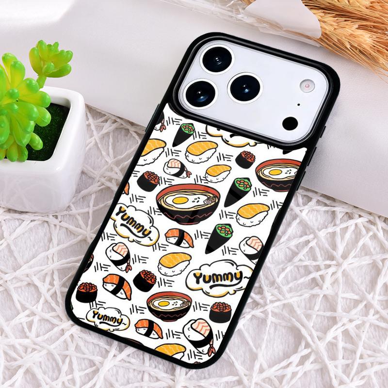Food Sushi Phone Case for iPhone 17 Air 16 15 11 12 14 13 Pro Max Shockproof Cover