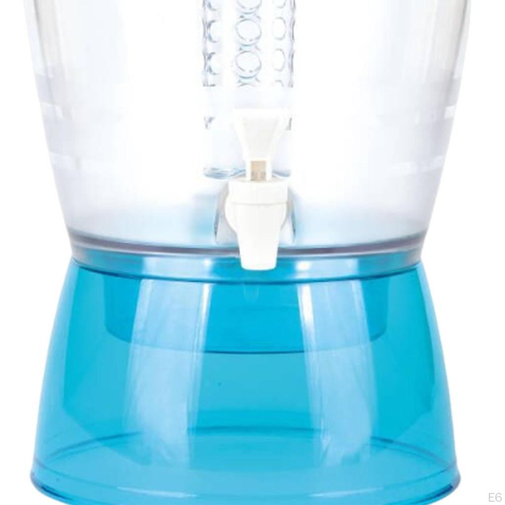 Beverage Container with Spigot for Iced Drinks, Juice Pitcher Outdoor Use