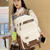 Schoolbag Japanese Ins 4th and 6th Grade Junior High School Students Large Capacity Versatile Contrasting Color Schoolbag College Student Computer