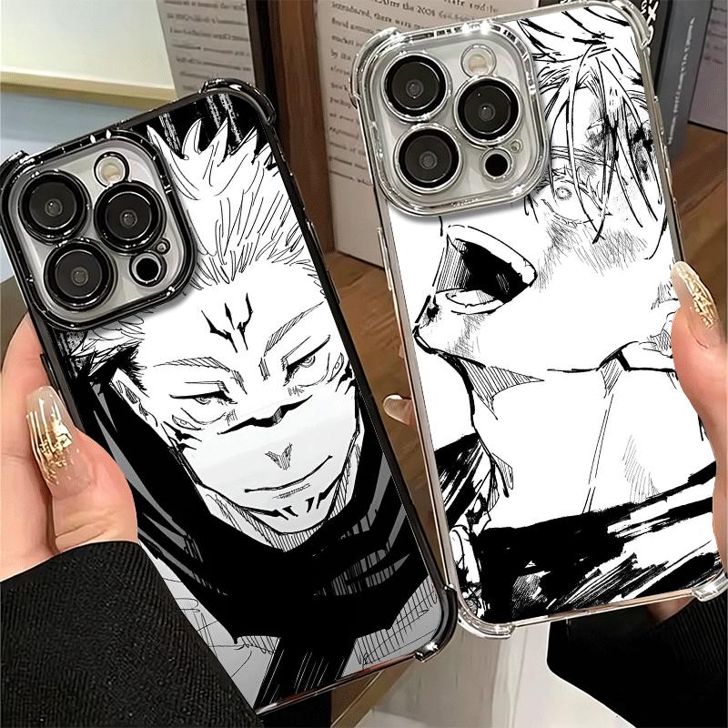 Cool Black JUJUSU Anime Soft Phone Case For Xiaomi Poco X7 X8 Pro Max X6 X5 X3 F8 Ultra F7 M8 M7 M5S Redmi 15C 15A 15 14C 13C 12
