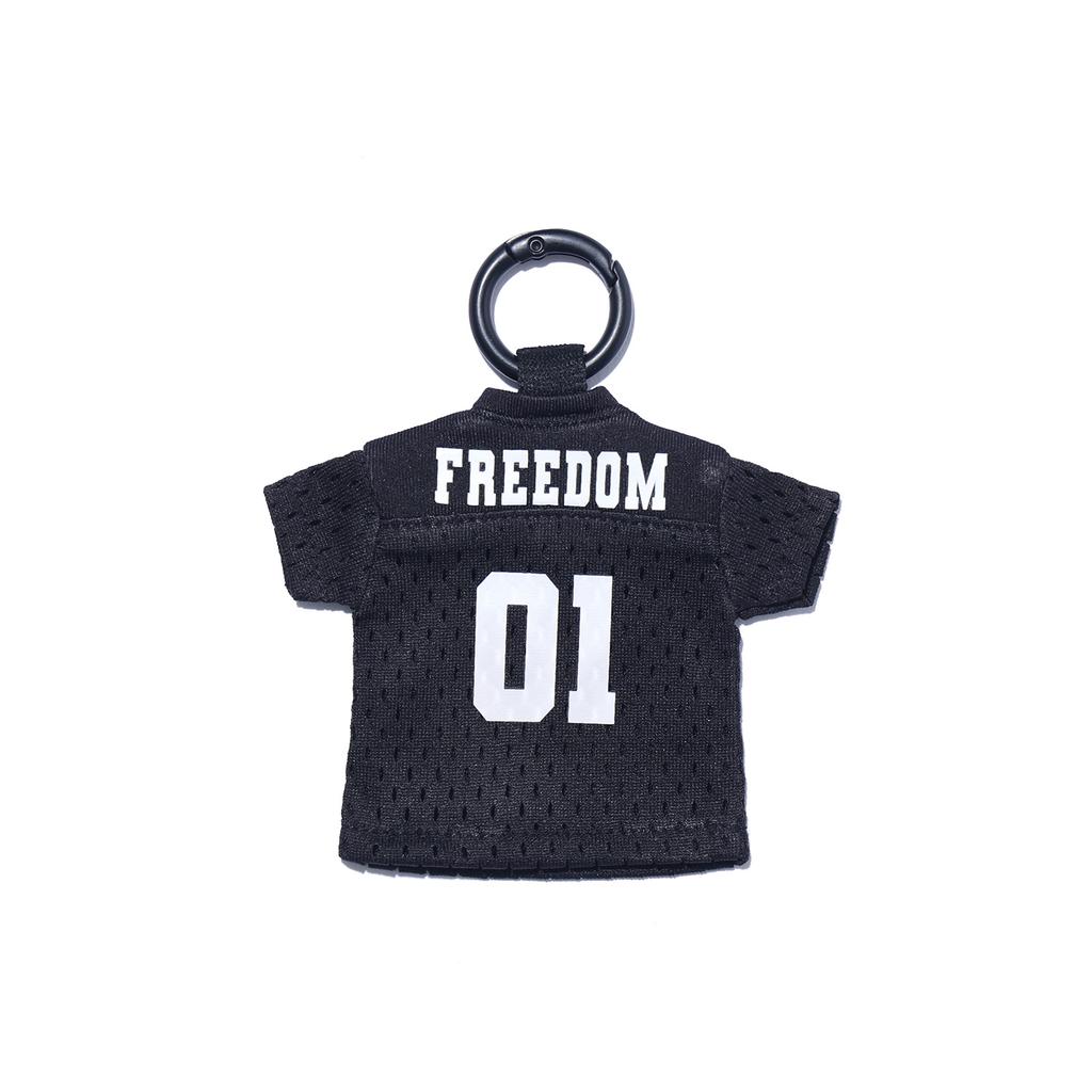 FREEDOM Mini Rugby Keyring (Black)