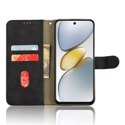 For TECNO Spark Go 2025/Spark Go 1/Pop 9 4G Leather Case Skin-Feel Anti-Drop Wallet Flip Phone Cover