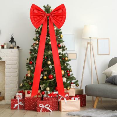 Yousheng Extra Velké Vánoční Stromeček Topper Mašle 70,9" x 24" Obří Mašle Stuha Vázanka na Stromeček Věnec Narozeniny Svatba Zásnuby Rozlučka se Svobodou Místnost