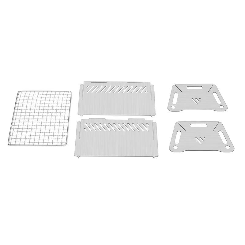 Camping Foldable BBQ Stove Outdoor Travel Portable Picnic Mini Camping BBQ Mini Card Charcoal Stove