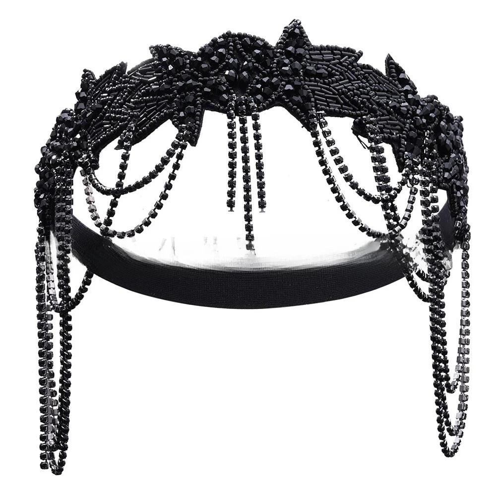 Shiny Flapper Headband Chain Tassel Korean Style Hair Band Bridal Headdress Stage Performance