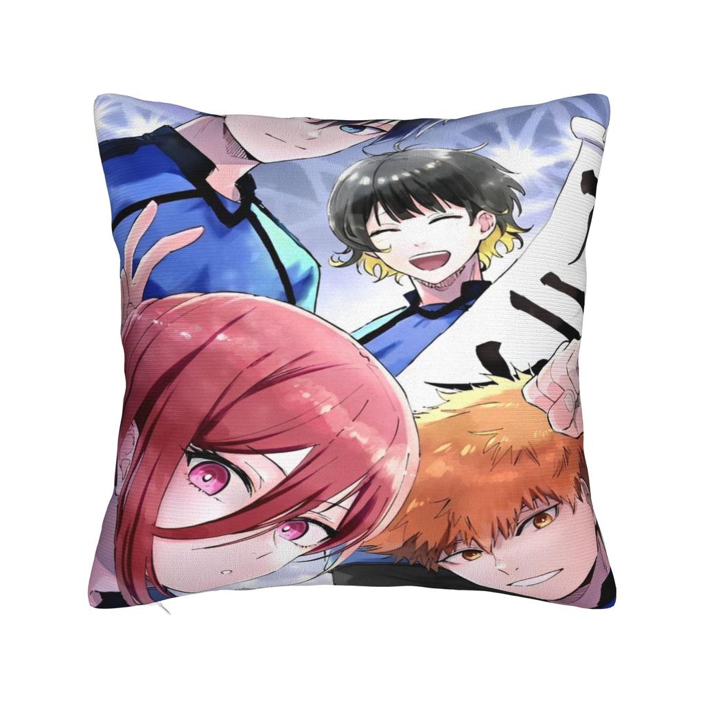 Blue Lock Bachira Yoichi Isagi Pillow Covers Cushion Cover Decorations Football Manga Throw Pillow Case Cover Sofa Multi Size
