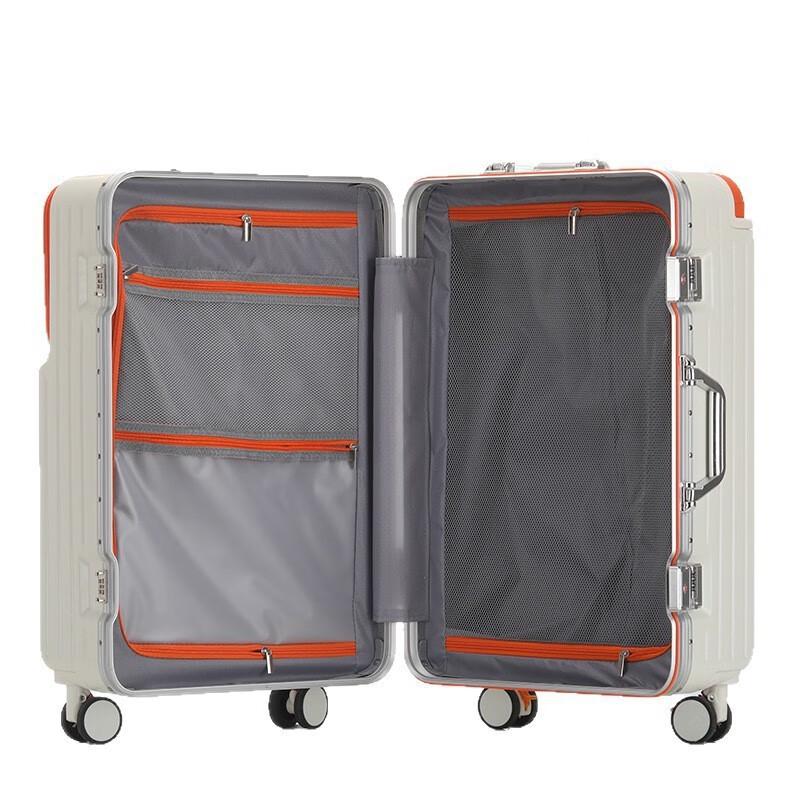 OKD Aluminum Frame Front-Opening Hardside Luggage